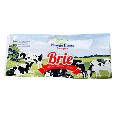 Brie barra 50% M.G./E.S. 3x1,4 kg, producto de Spiga Impex