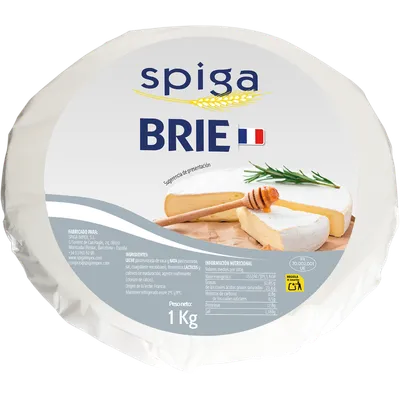 Brie 60% M.G./E.S. 2x1kg, producto de Spiga Impex