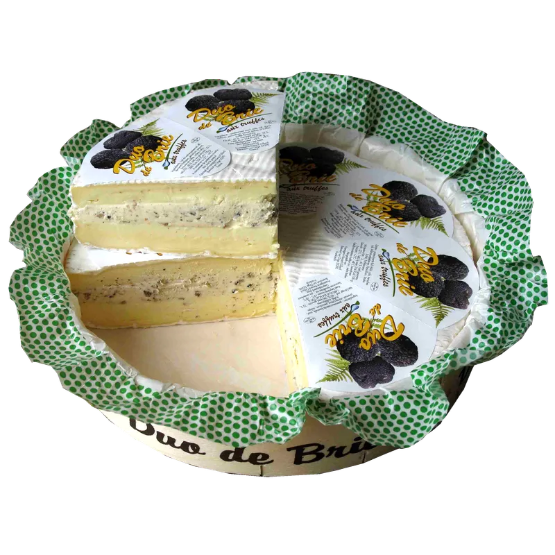 Brie Trufas Duo 2x1,3 kg, producto de Spiga Impex