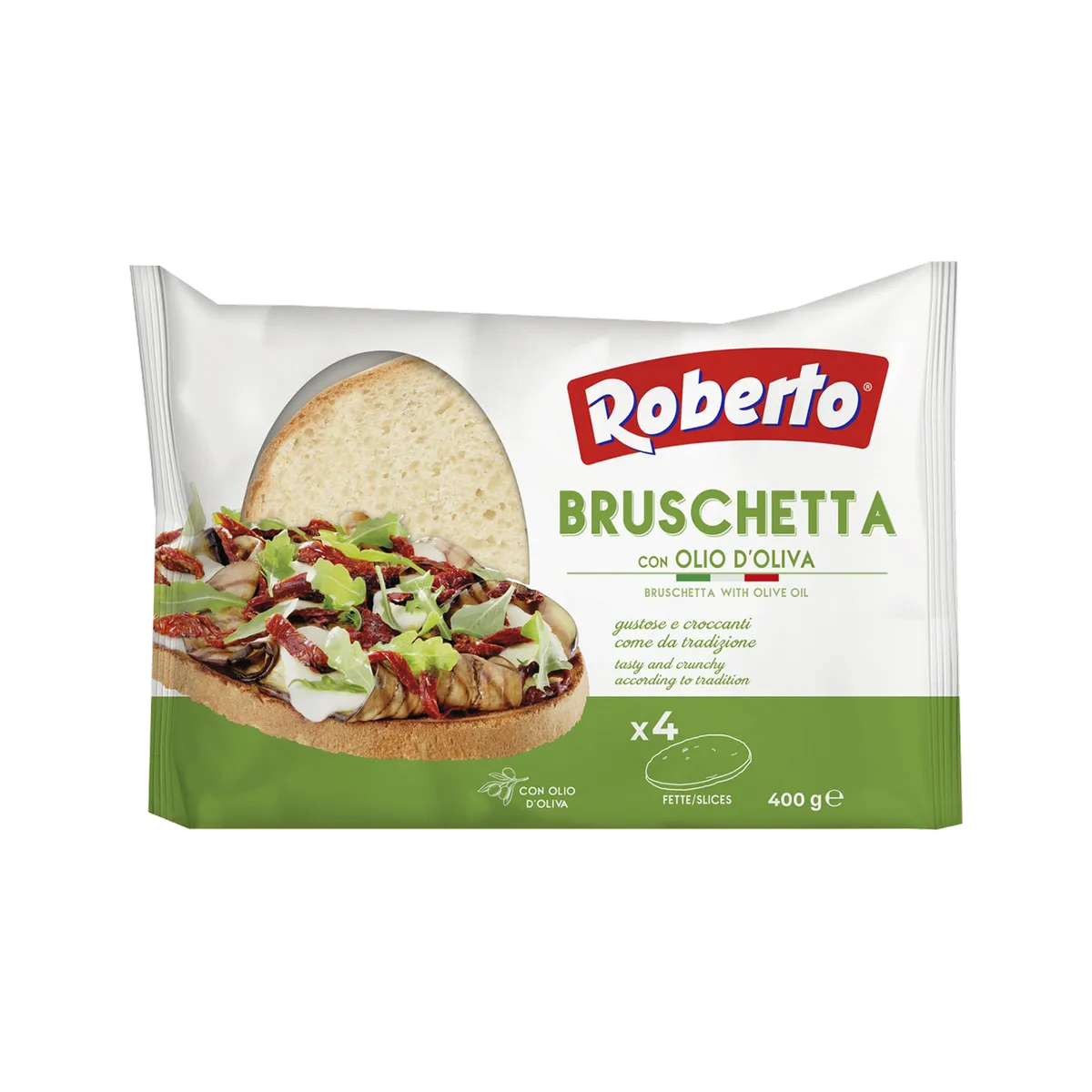 Bruschetta Roberto 8x400gr, producto de Spiga Impex