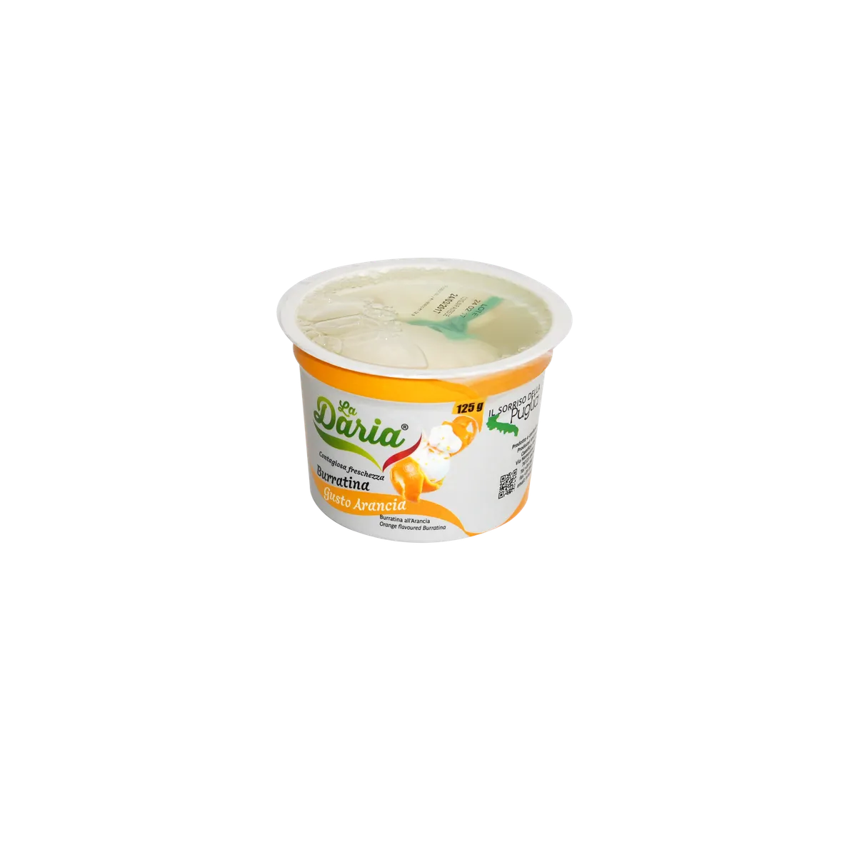 Burrata all' arancia vasetto "LA DARIA" 6X125grs, producto de Spiga Impex
