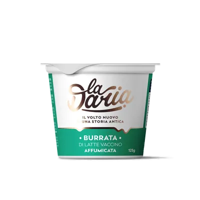Burrata affumicatta vasetto "LA DARIA" 6x125grs, producto de Spiga Impex