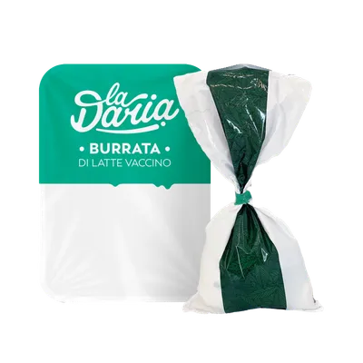 Burrata in foglia "LA DARIA" 4x250gr, producto de Spiga Impex