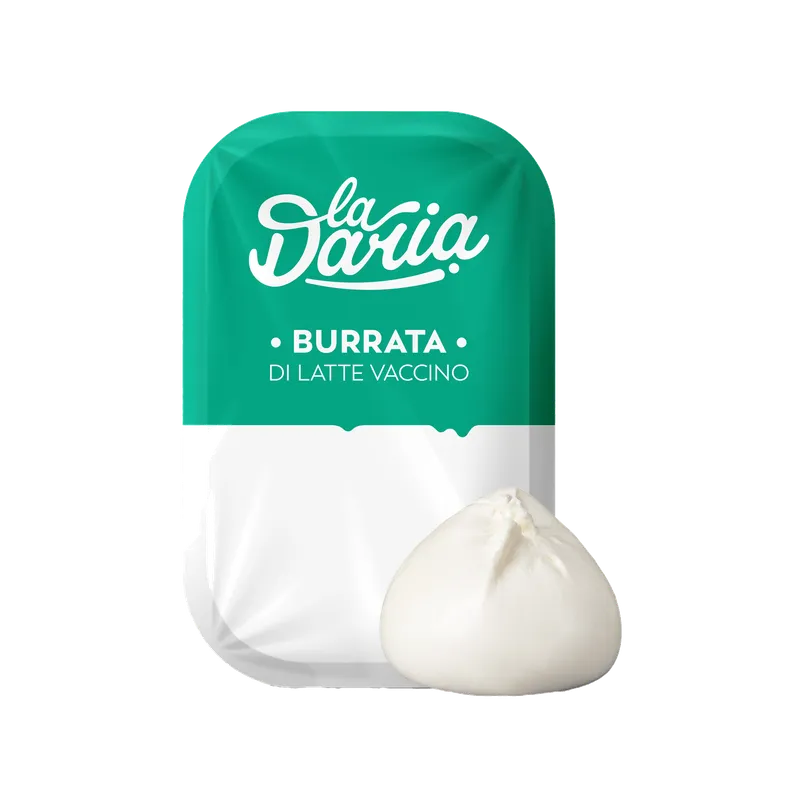Burrata "LA DARIA" en vascheta 2x(10x100g), producto de Spiga Impex