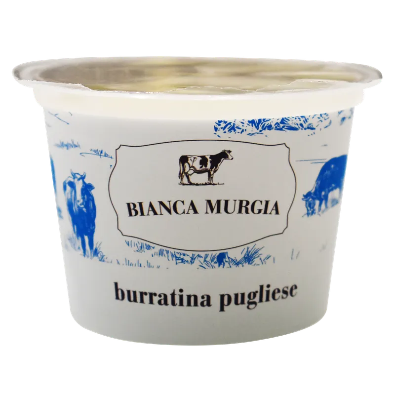 Burrata Murgia vasetto 4x150g, producto de Spiga Impex