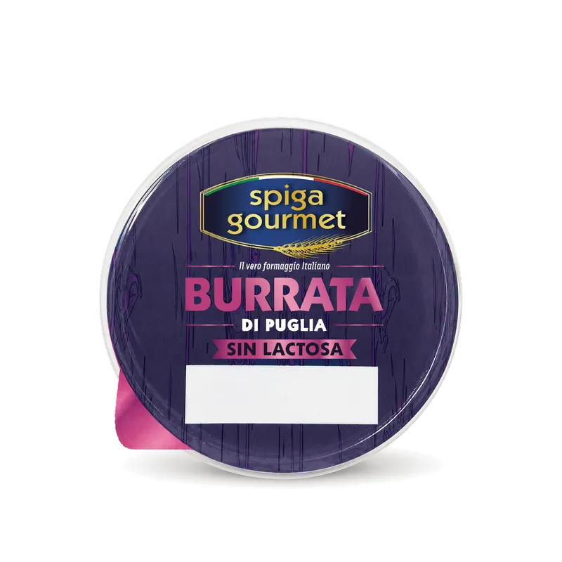 Burrata Sin Lactosa SPIGA GOURMET 4x125g, otra vista