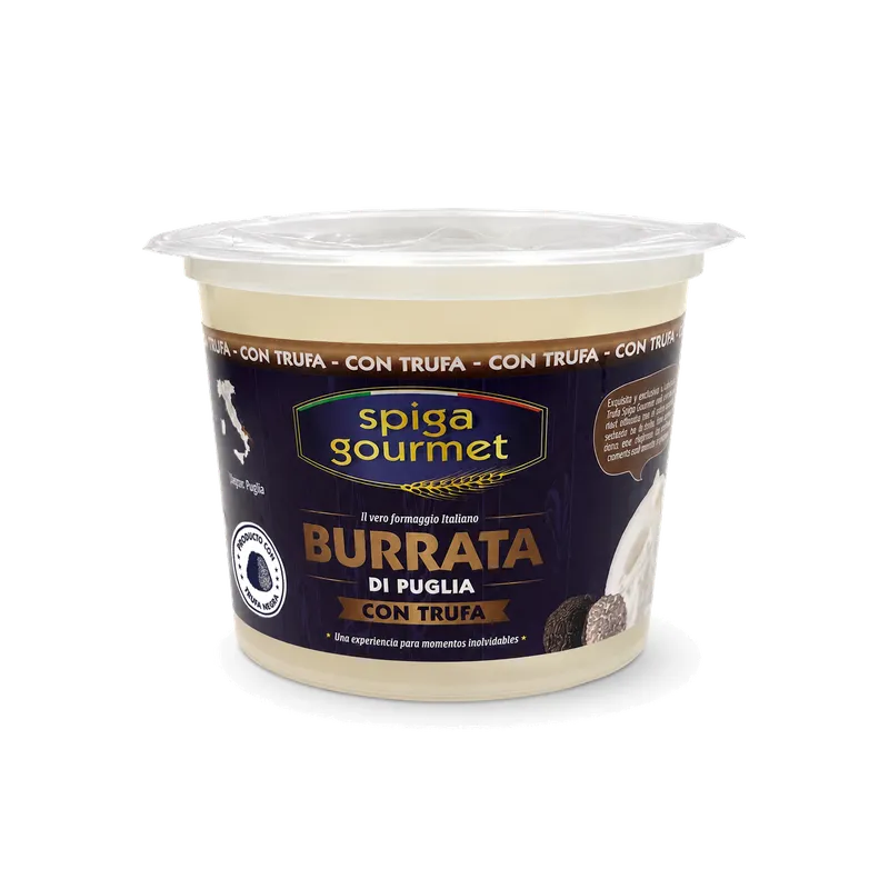 Burrata tartufo Spiga Gourmet 6x125g, producto de Spiga Impex
