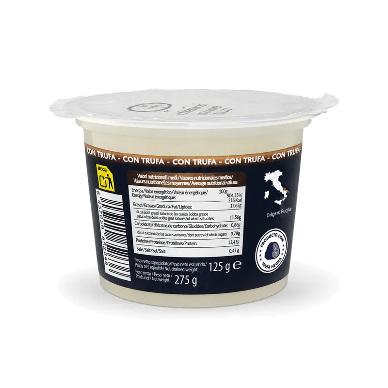 Burrata tartufo Spiga Gourmet 6x125g, otra vista