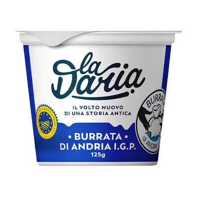 Burrata vasetto I.G.P. La Daria 6x125g, producto de Spiga Impex