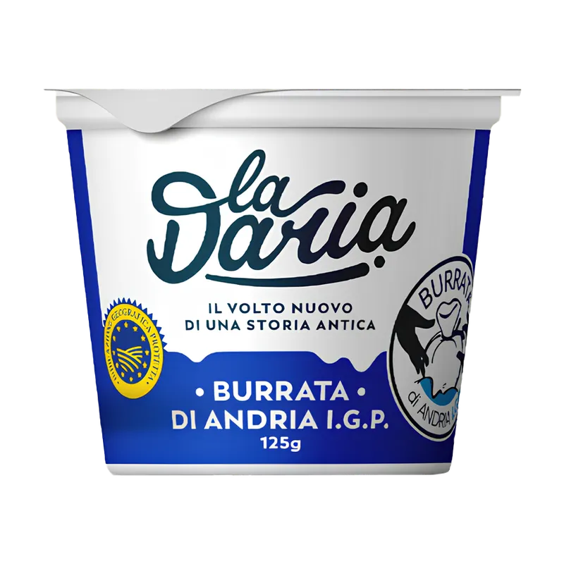 Burrata vasetto I.G.P. La Daria 6x125g, producto de Spiga Impex