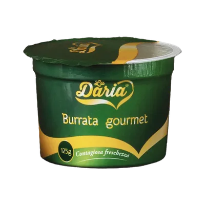 Burrata vasetto LA DARIA Gourmet 6x125g, producto de Spiga Impex