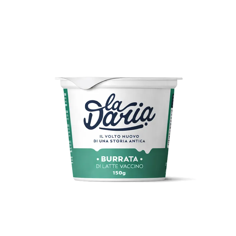 Burrata vasetto "La Daria" 6x150g, producto de Spiga Impex