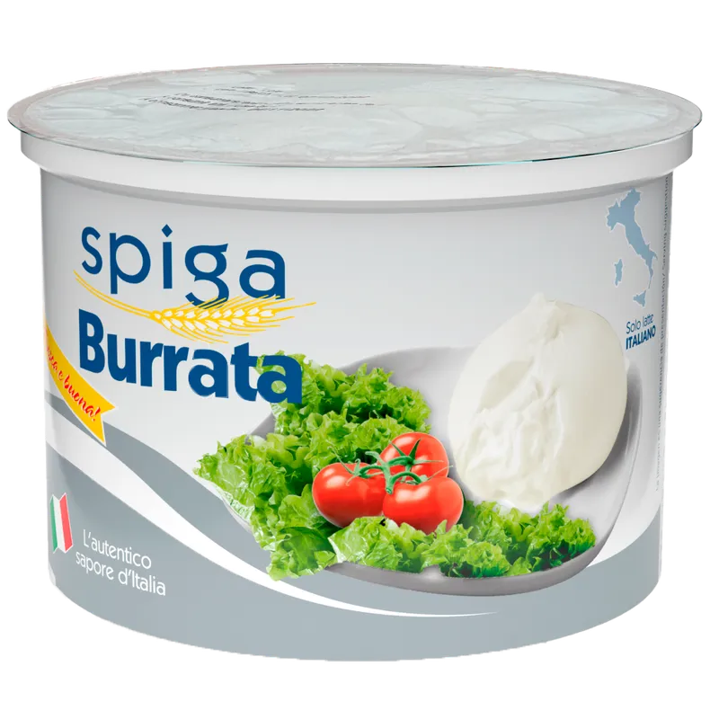 Burrata vasetto SPIGA 6x125g, producto de Spiga Impex