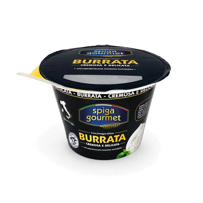 Burrata vasetto SPIGA Gourmet 4x125g, producto de Spiga Impex