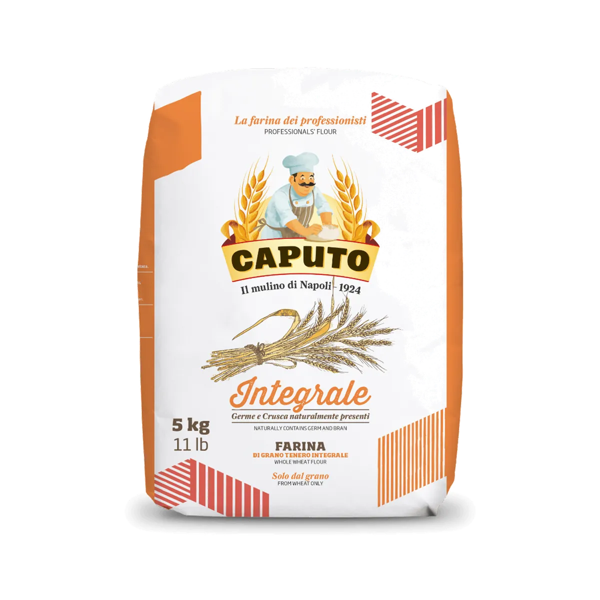 Caputo Farina Integrale 5kg, producto de Spiga Impex