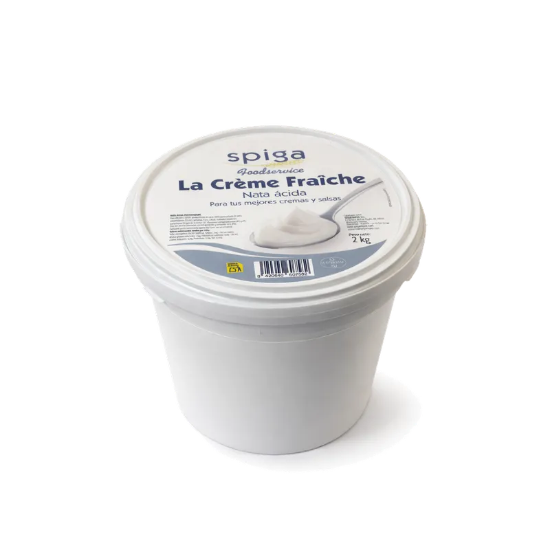Creme Fraiche SPIGA cubo 4x2kg, producto de Spiga Impex