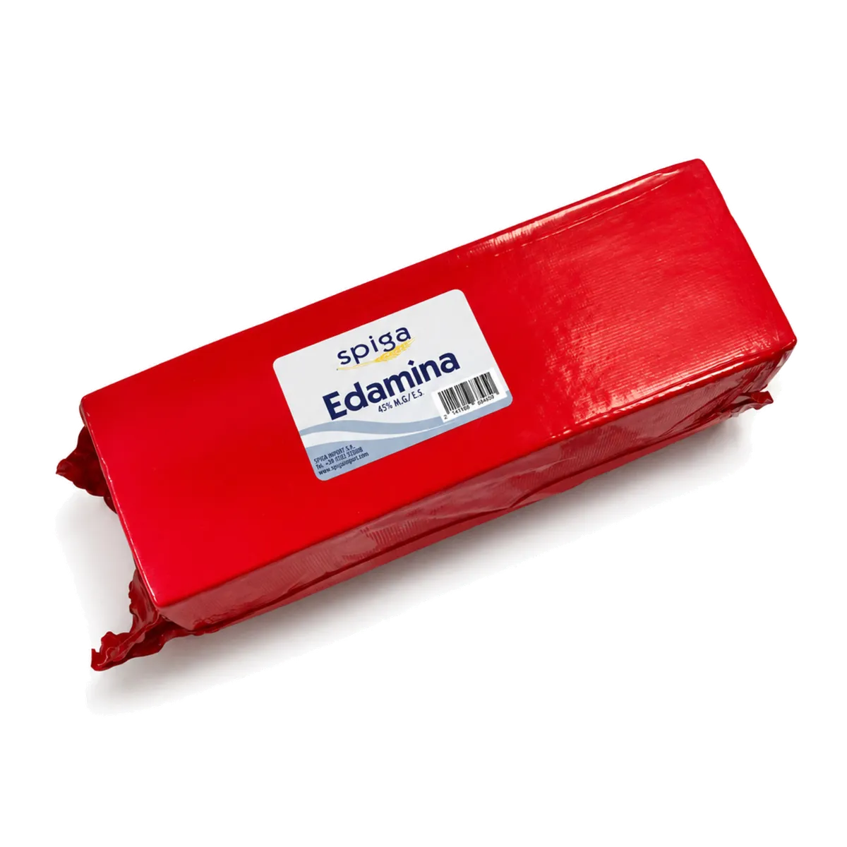 Edamina barra 45% M.G.E.S. 5x3,5kg, producto de Spiga Impex
