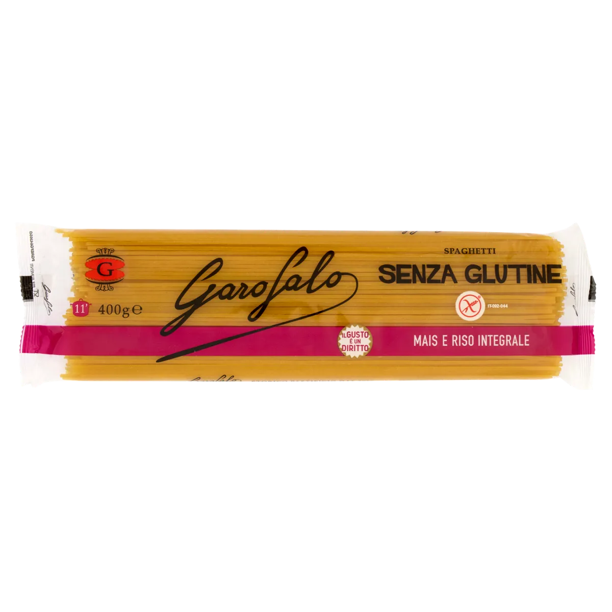 Garofalo Pasta Sin Gluten Spaguetti 15x400Grs, producto de Spiga Impex