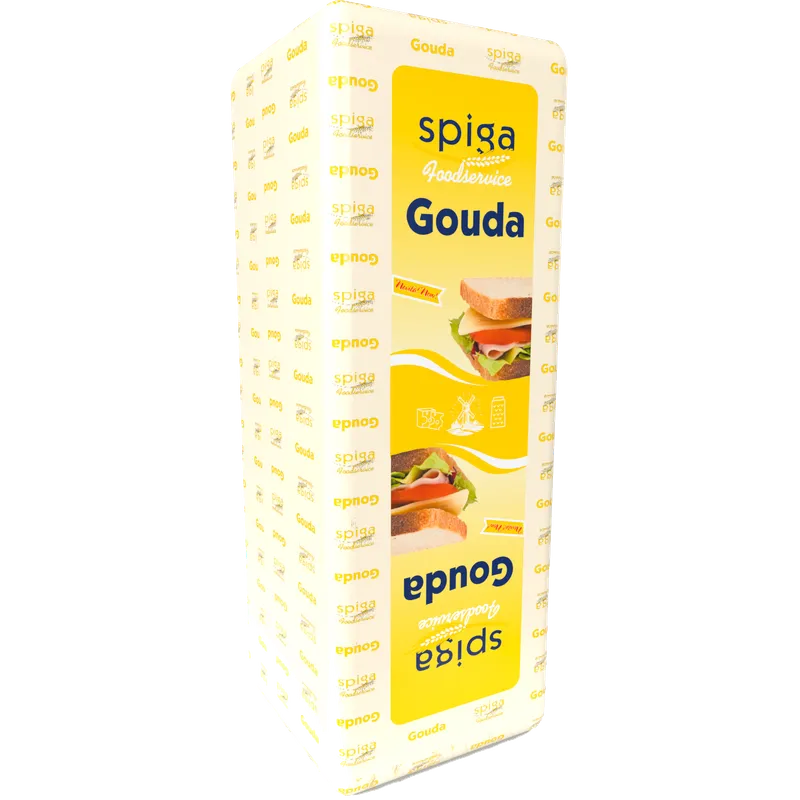 Gouda barra SPIGA 4x3kg, producto de Spiga Impex