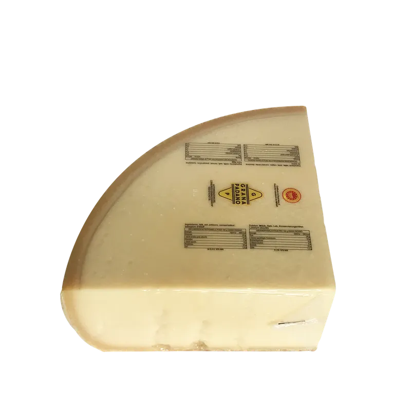 Grana Padano DOP 1/8 (15 meses curacion) 4x4,5kg, producto de Spiga Impex