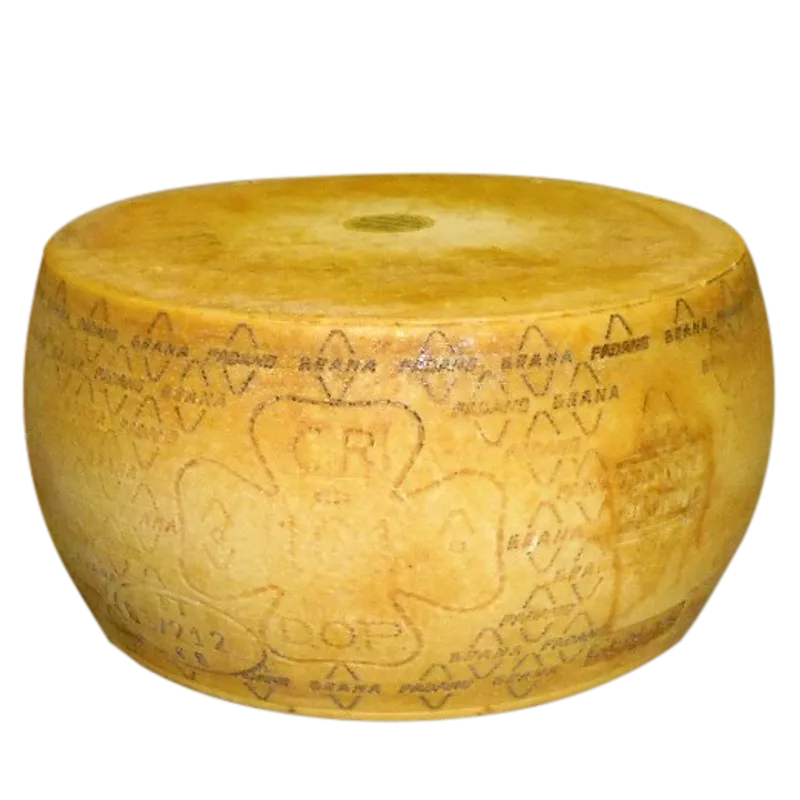 Grana Padano DOP Rueda (10 meses curacion) 1x39,5kg, producto de Spiga Impex