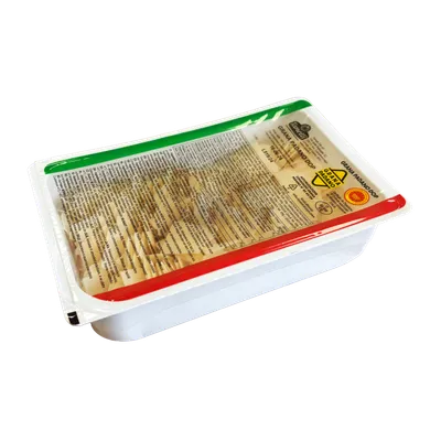Grana Padano DOP scaglie en vaschetta 4x500g, producto de Spiga Impex