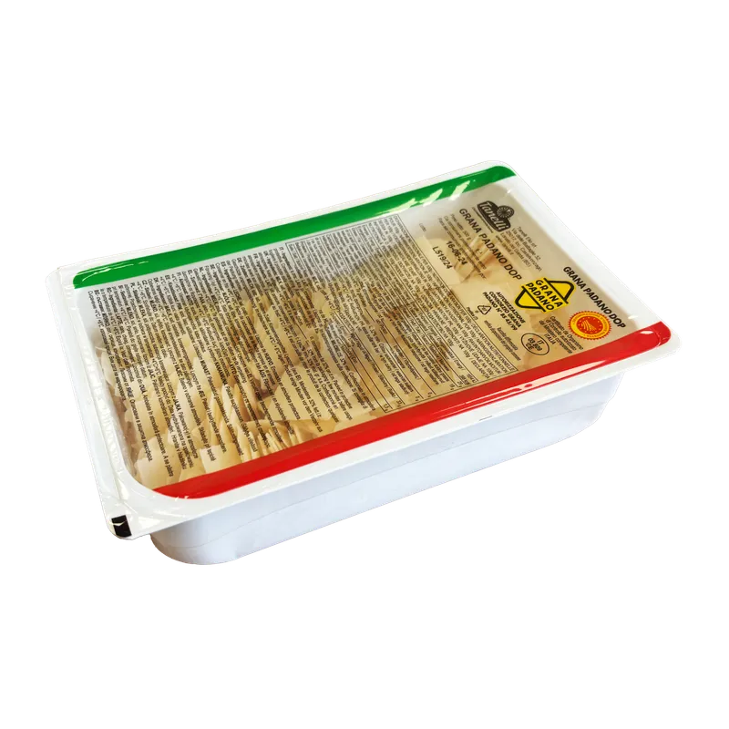 Grana Padano DOP scaglie en vaschetta 4x500g, producto de Spiga Impex