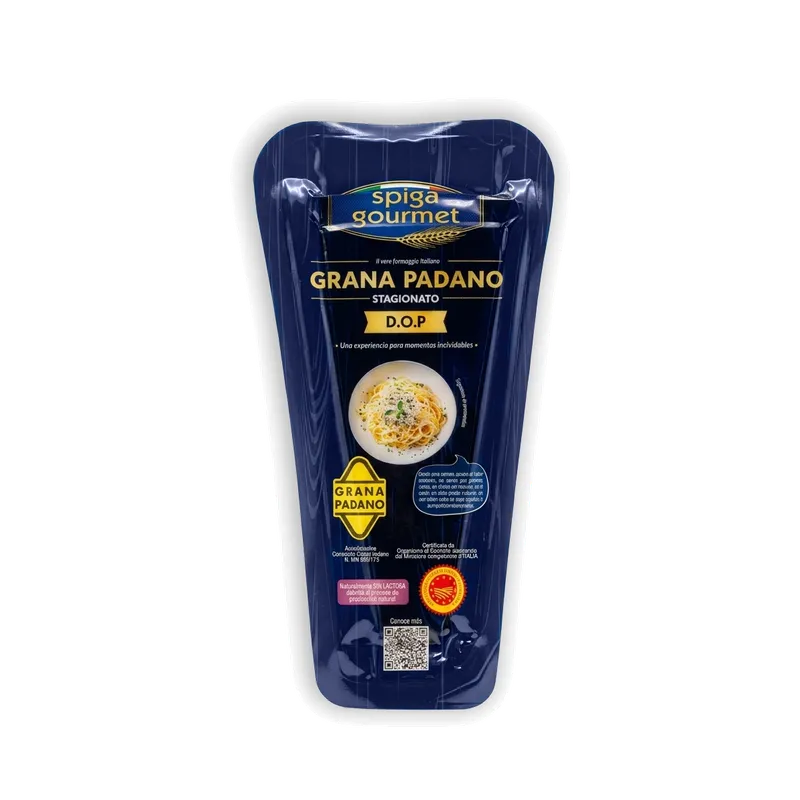 Grana Padano SPIGA GOURMET D.O.P. (11 meses) 18x180g, producto de Spiga Impex