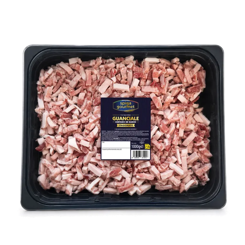 Guanciale sticks 1kg, producto de Spiga Impex