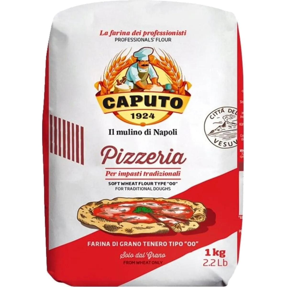 Harina Caputo Pizzeria 10x1kg, producto de Spiga Impex
