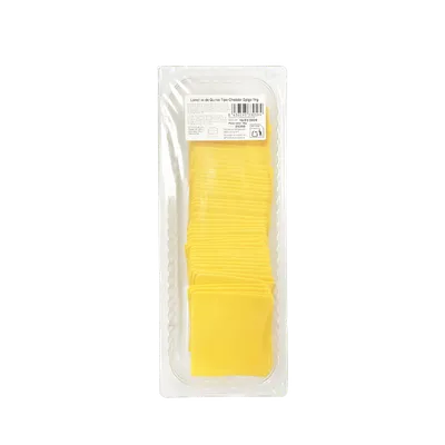 Lonchas de Queso Tipo Cheddar Spiga 6x1kg, producto de Spiga Impex