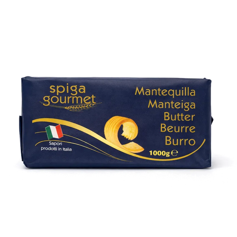 Mantequilla SPIGA bloque 10x1kg, producto de Spiga Impex
