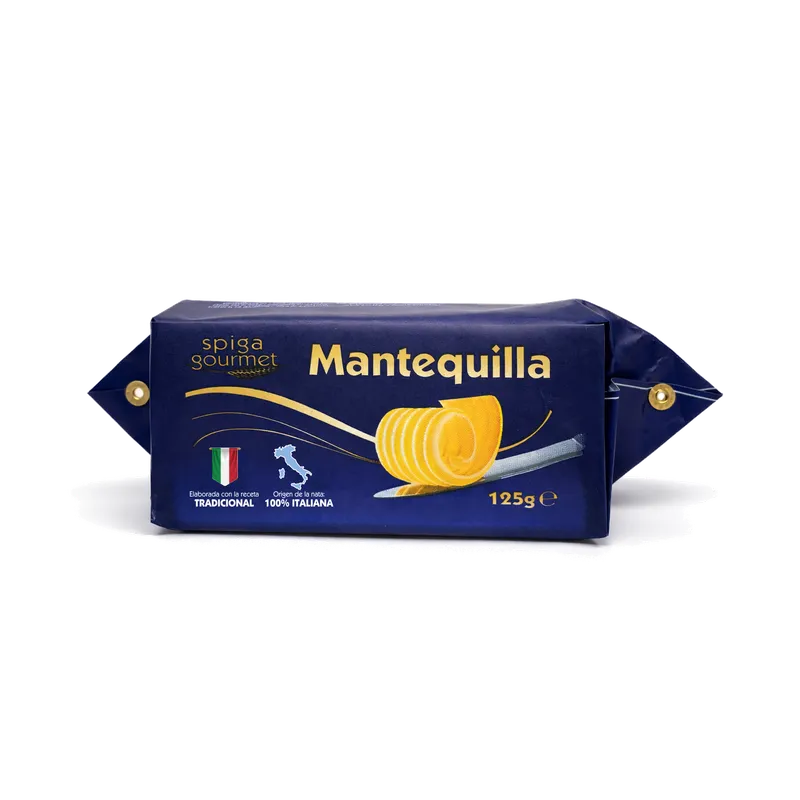 Mantequilla SPIGA Gourmet 24x125g, producto de Spiga Impex