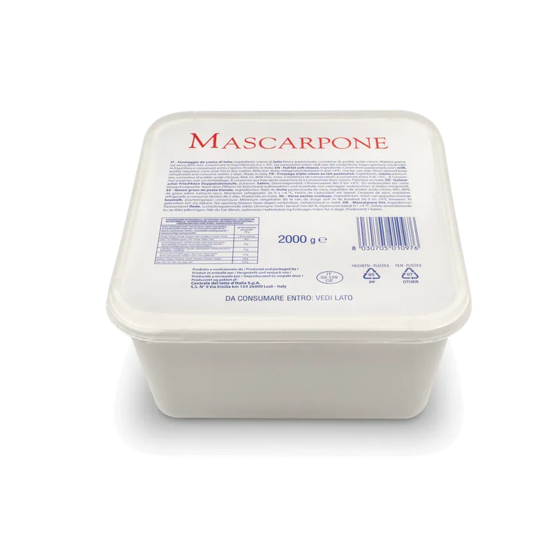 Mascarpone Newlat 2x2kg, producto de Spiga Impex