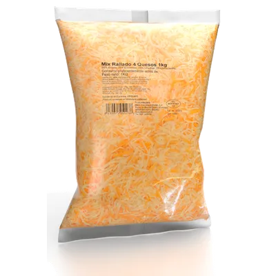 Mix rallado 4 quesos IBERCONSEIL 6 x 1 kg, producto de Spiga Impex