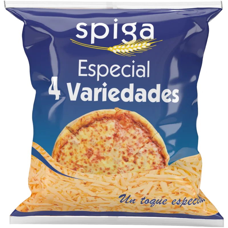 Mix rallado 4 variedades 10x500g, producto de Spiga Impex