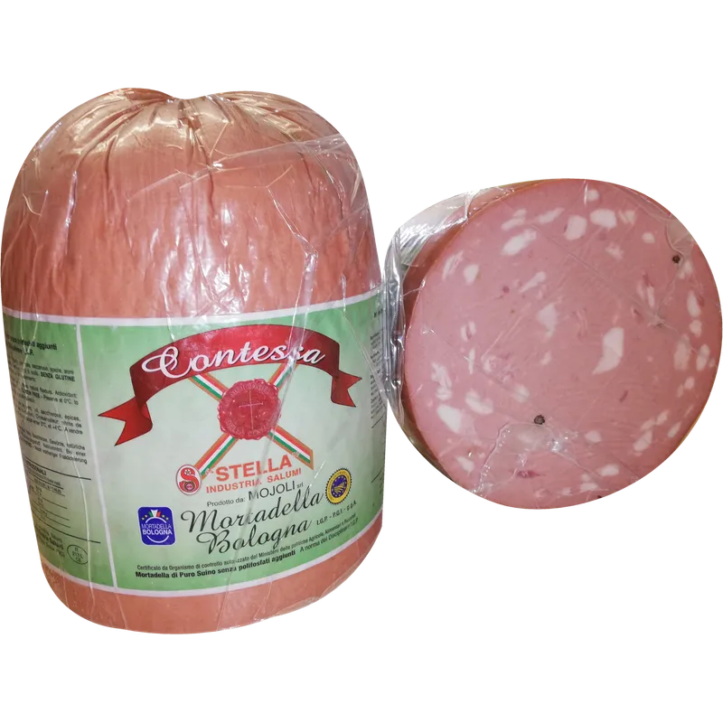 Mortadella Contessa IGP a meta 2x5kg, producto de Spiga Impex