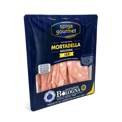 Mortadella di Bologna IGP 'Spiga Gourmet' 10x150g, producto de Spiga Impex