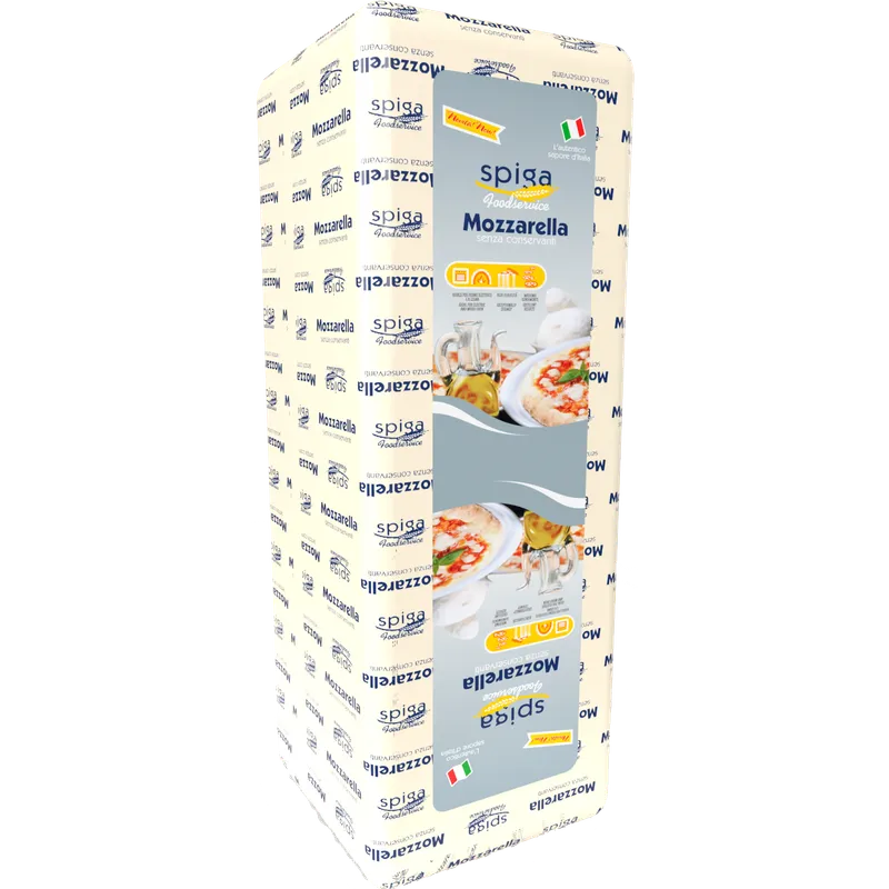 Queso Mozzarella A barra 4x2,38 kg, otra vista