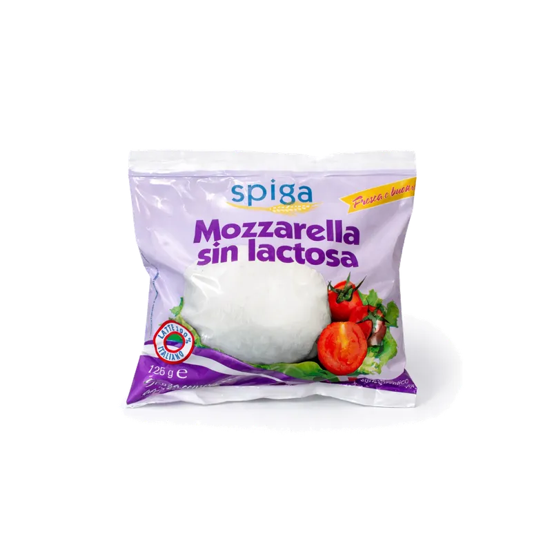 Mozzarella Boconccini SPIGA SIN LACTOSA bolsa 10x125g, producto de Spiga Impex