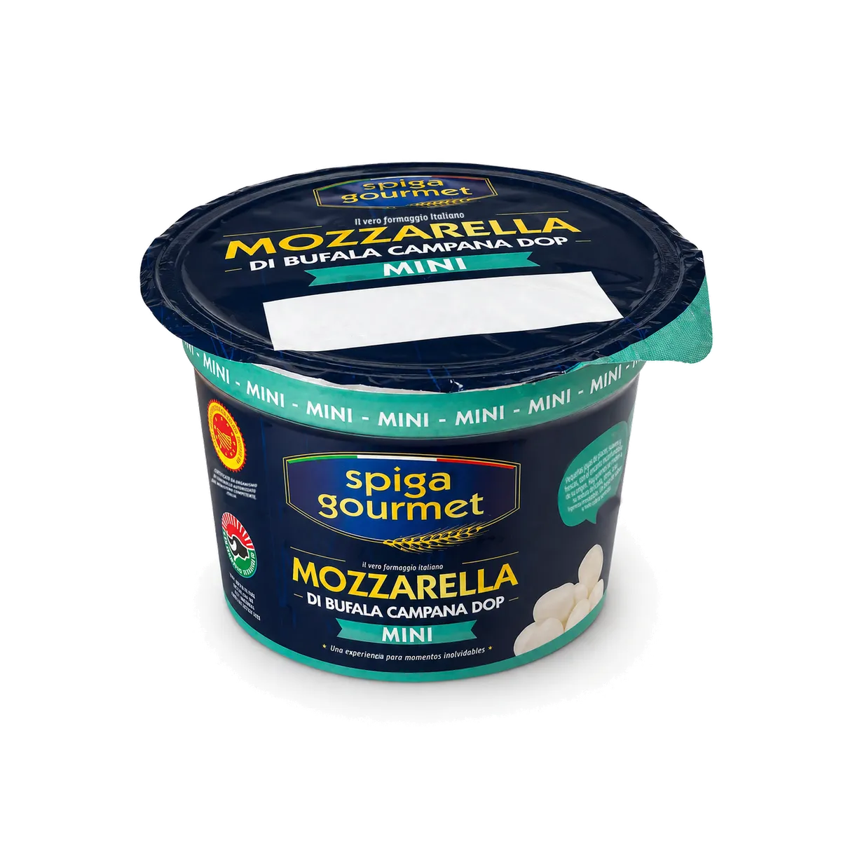 Mozzarella Bufala DOP Minis SPIGA GOURMET 6x(10x10g), producto de Spiga Impex