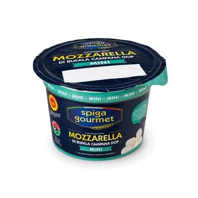 Mozzarella Bufala DOP Minis SPIGA GOURMET 6x(10x10g), otra vista