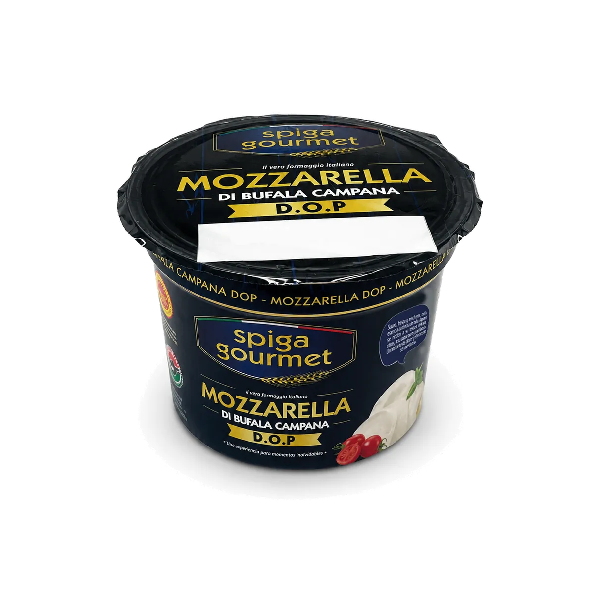 Mozzarella di Bufala Campana DOP Spiga Gourmet 125 g, producto de Spiga Impex