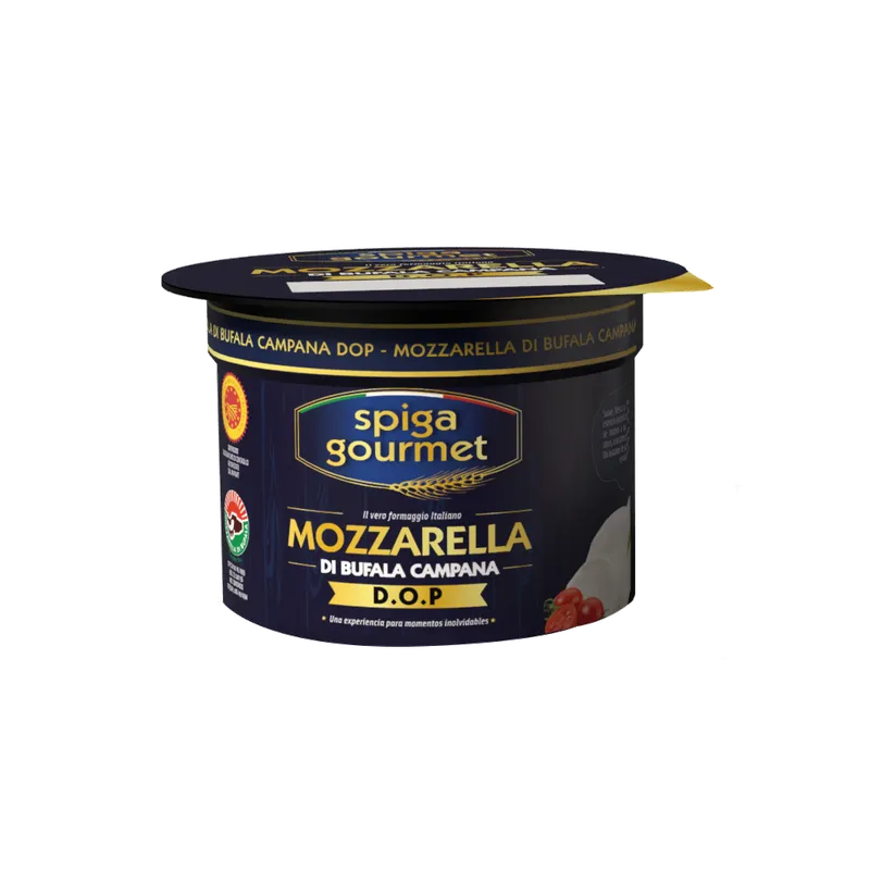 Mozzarella di Bufala Campana DOP Spiga Gourmet 125 g, producto de Spiga Impex