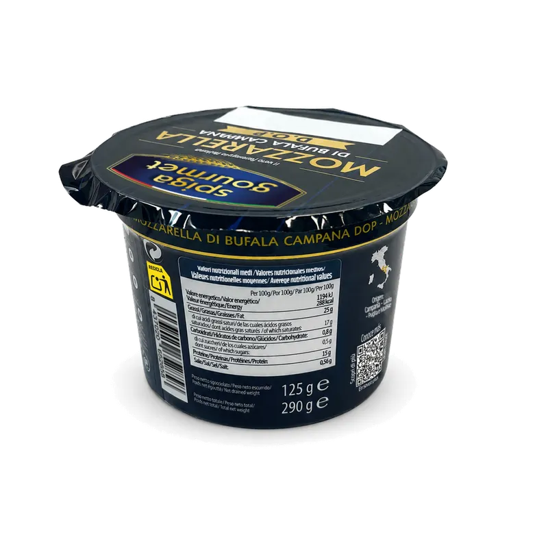 Mozzarella di Bufala Campana DOP Spiga Gourmet 125 g, otra vista