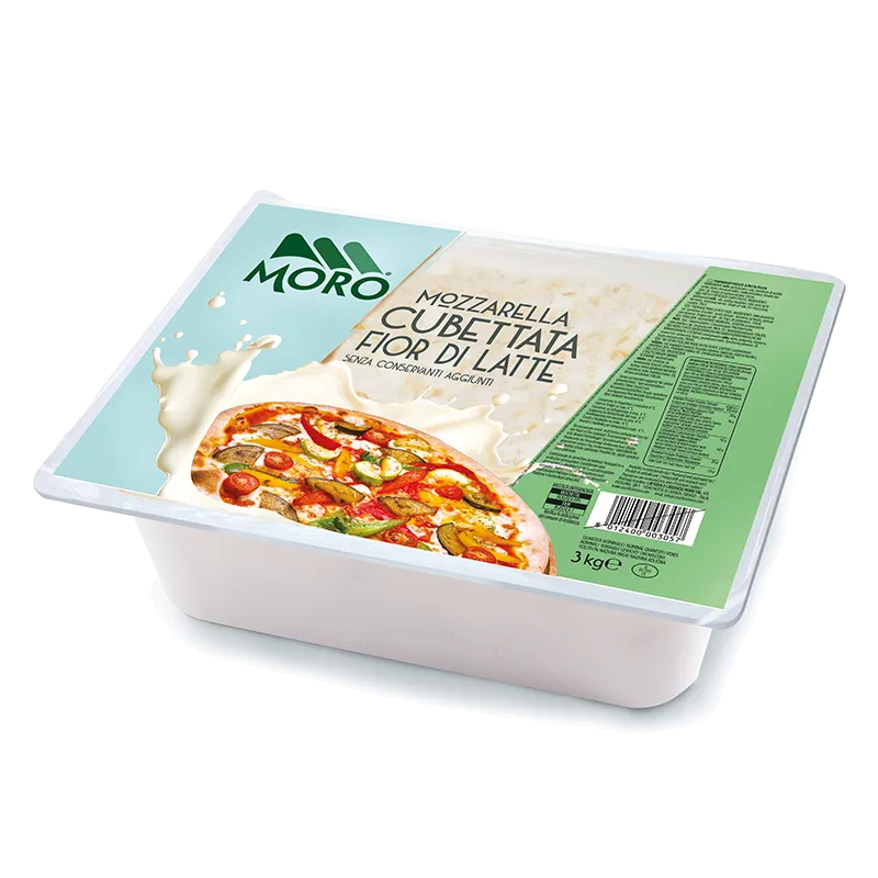 Mozzarella Fior di Latte Cubetti UE Moro 4x3kg, producto de Spiga Impex