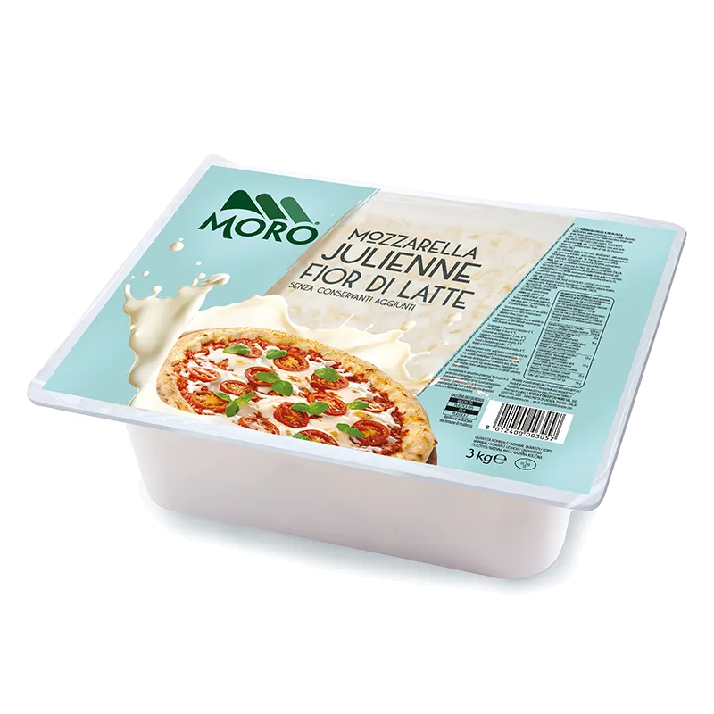 Mozzarella Fior di Latte Julienne UE Moro 4x3kg, producto de Spiga Impex