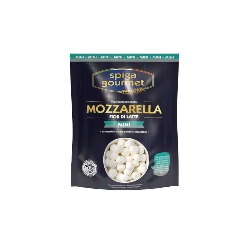 Mozzarella Fior Di Latte mini SPIGA GOURMET 8x100g, producto de Spiga Impex
