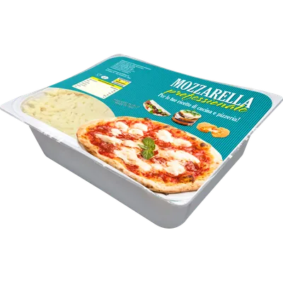 Mozz. Julienne vaschetta Professionale 2x2,5kg, producto de Spiga Impex