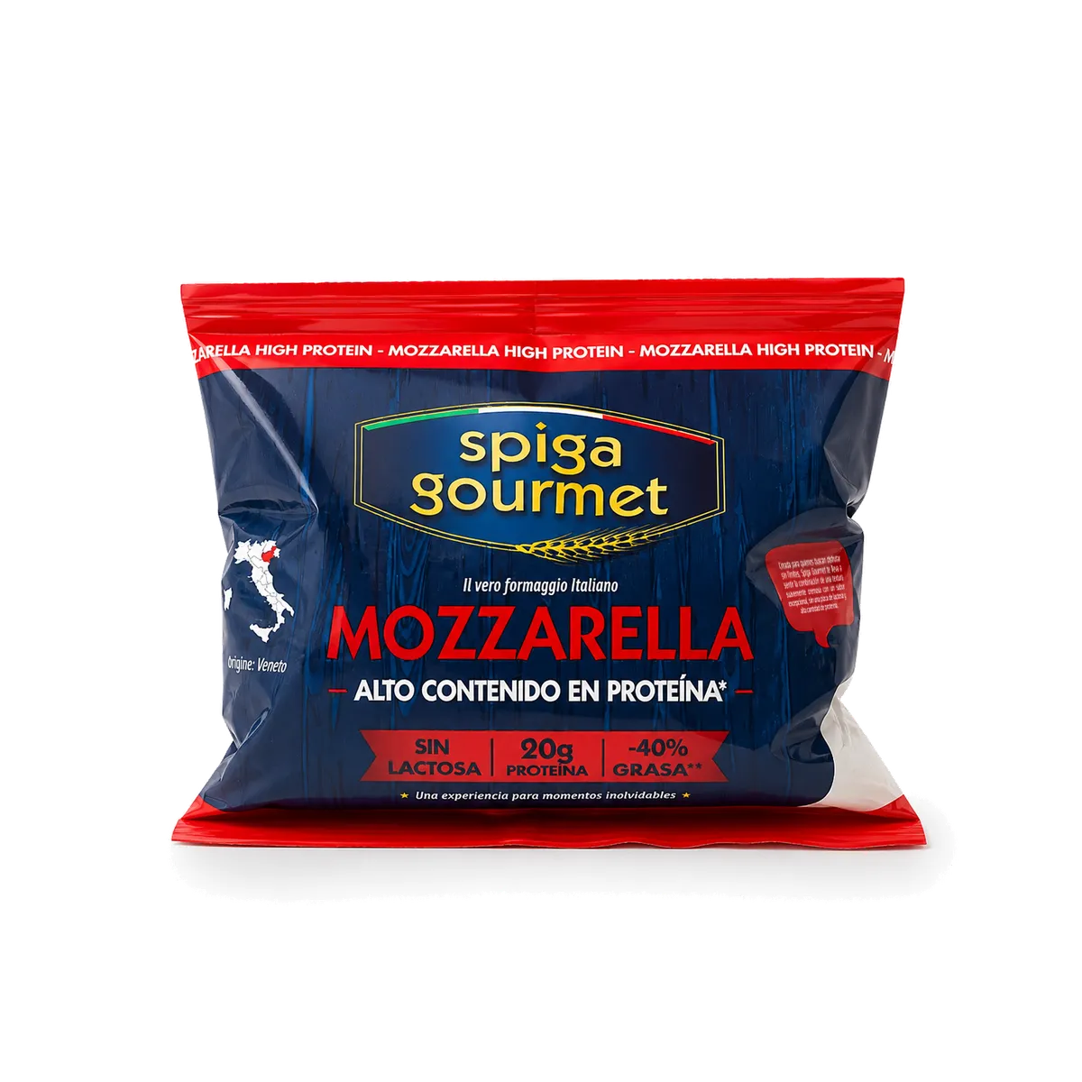 Mozzarella High protein SPIGA GOURMET 8x100g, producto de Spiga Impex